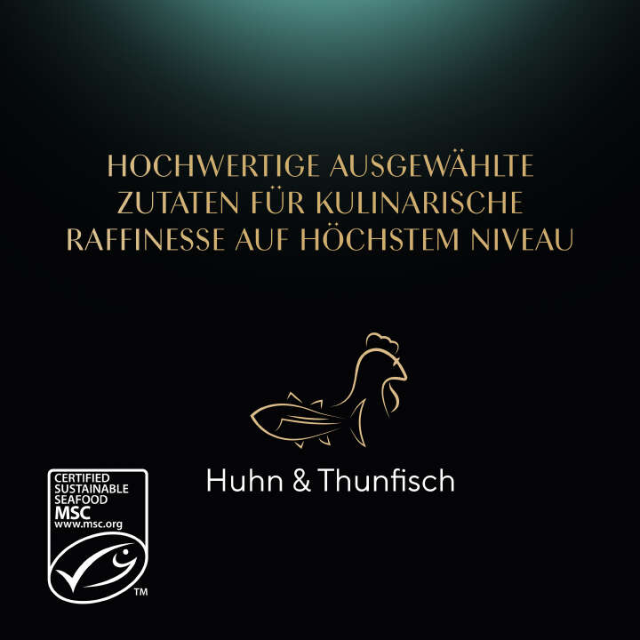 Sheba Katzen-Nassfutter Schale Filets Huhn mit nachhaltigem Thunfisch